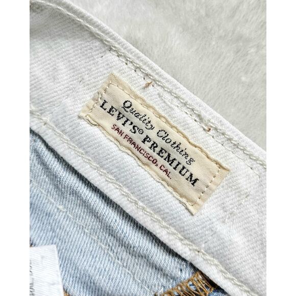 LEVI'S Premium 501T taper lt-wash free people cropped goop jeans $128 W32 x L26 - Picture 10 of 14